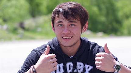 Ignatiy Kim, alumnus of the FLEX program, traveled to Iowa in 2009 as a high school student from Kyrgyzstan.