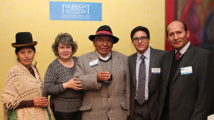 Bolivian International Exchange Alumni at the kickoff of the new U.S. Embassy-sponsored professional mentoring program.