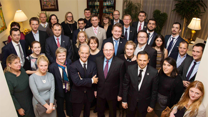 Alumni participants at the conference in Vilnius, Lithuania