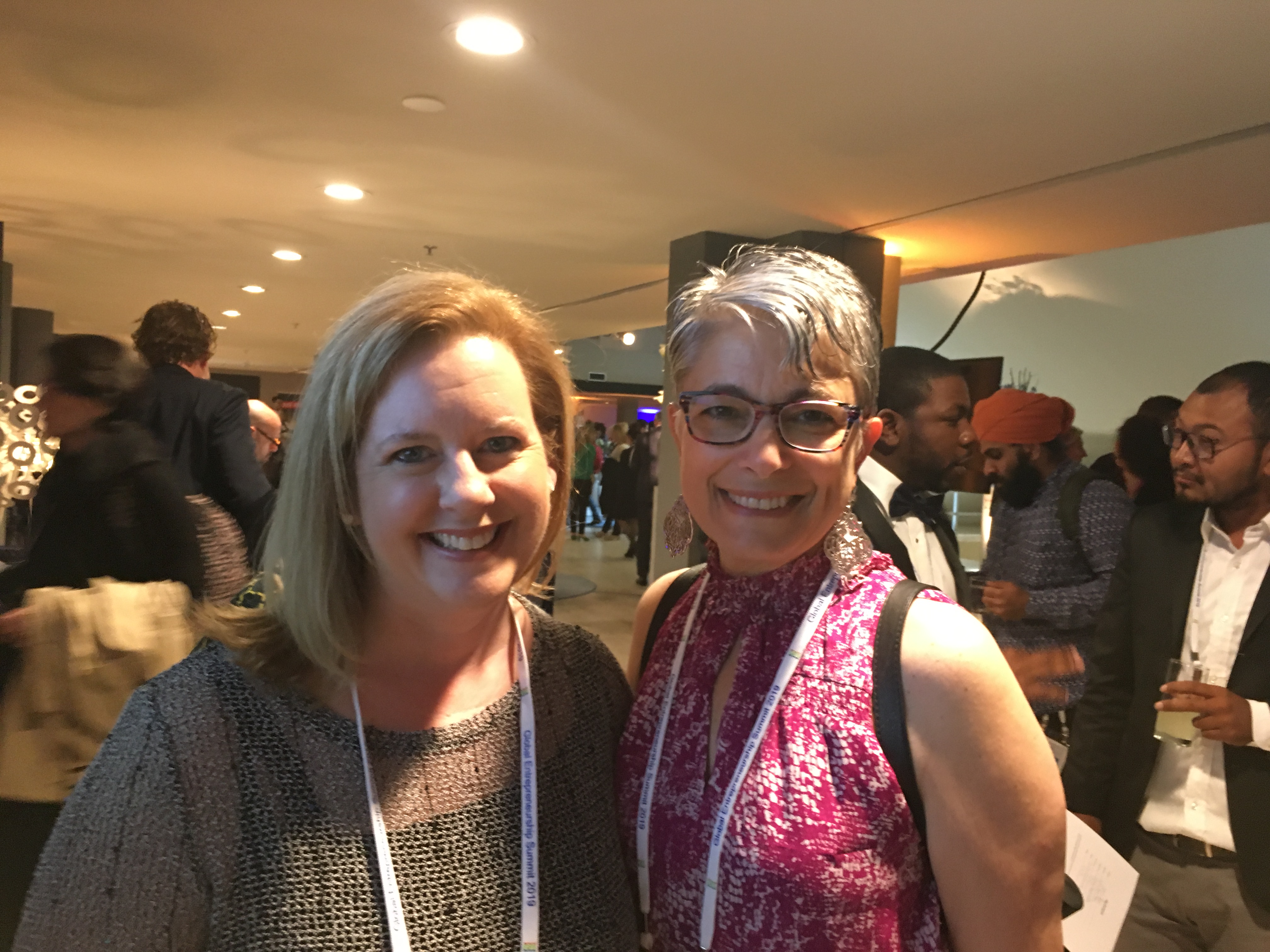Kathryn Rose and Fran Pastore at GES 2019. Photo courtesy: Kathryn Rose.