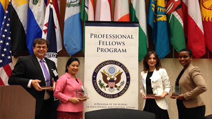 Fall 2014 Alumni Impact Awardees at the Department of State November 7, 2014.