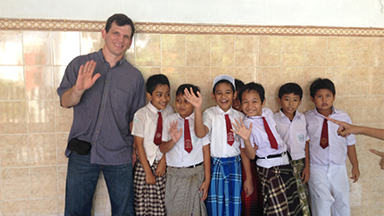Seth in Indonesia during his Teachers for Global Classrooms program