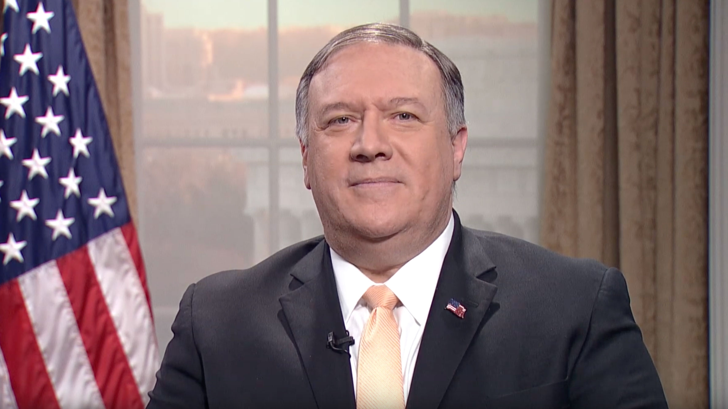 Secretary of State Pompeo addresses the ECA Alumni TIES Seminar in Kansas City