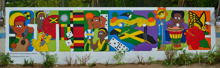 Jamaica mural in Standpipe