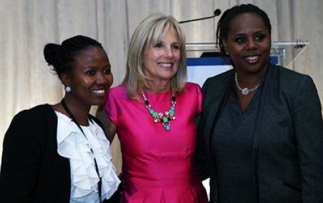 Photo of Jill Biden and TechWomen Participants