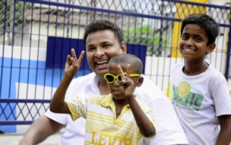 Alumnus Arman Ali at the Shishu Sarothi Foundation Day Celebration