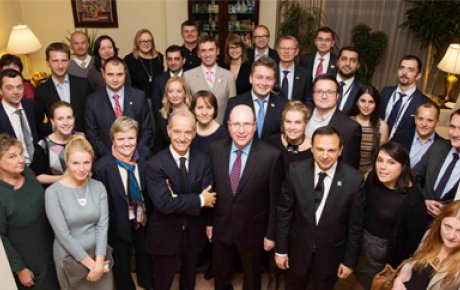 Alumni participants at the conference in Vilnius, Lithuania